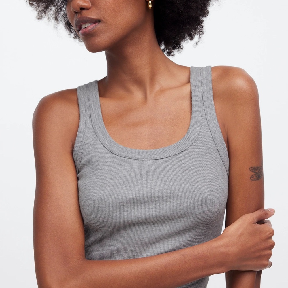 Madewell Essential Rib Tank Top - Picture 2 of 5